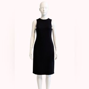 Boden Black Sleeveless Ribbed Fitted Dress Sz 4P